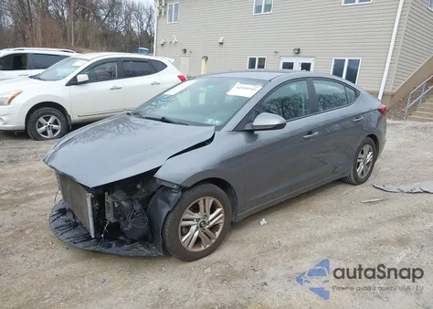 2019 Hyundai Elantra Sel z USA, uszkodzony, nr VIN 5NPD84LF1KH439151